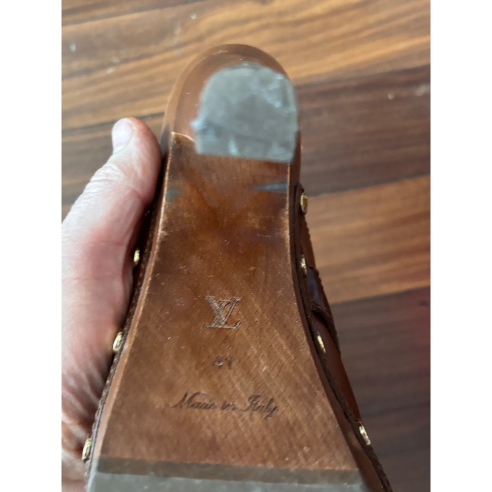 Louis Vuitton Leather Clogs size 41 - Picture 4 of 14